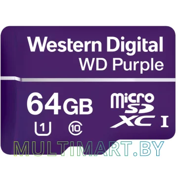 Карта памяти WD Purple WDD064G1P0A microSDXC 64GB